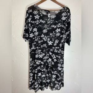 Lane Bryant Sheer Floral Swim Cover Up SZ 14/16
